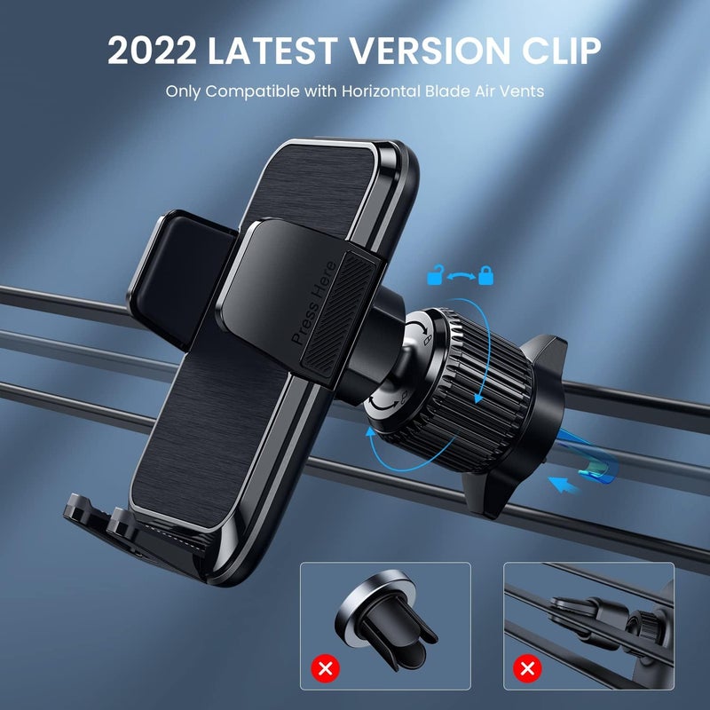DOLYOFG Car Phone Holder Vent [ Metal Clip] Phone Holders for Your Car Hands Free Universal Air Vent Cell Phone Car Mount Fit for iPhone Android All Smartphone Automobile Cradles - Image 2